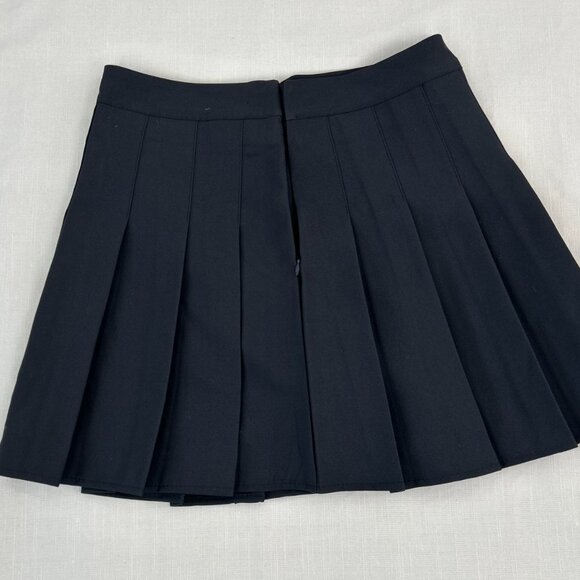 NWOT Black pleated Mini skirt With Shorts Size XS - Picture 8 of 8